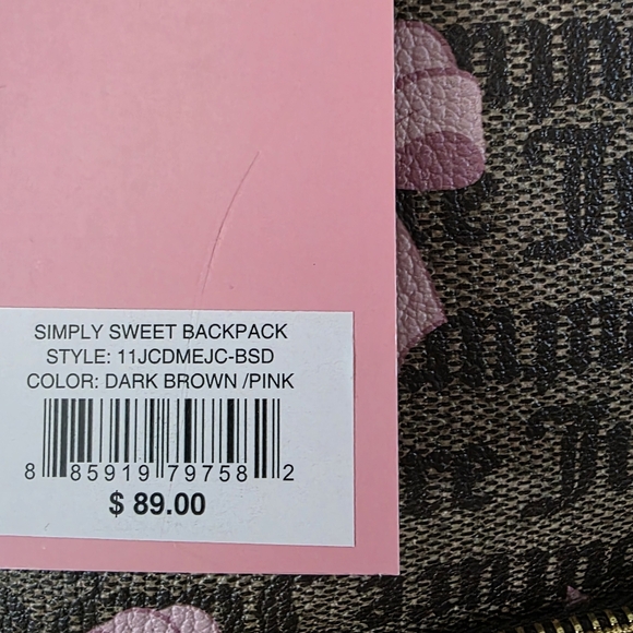 NWT Juicy Couture Simply Sweet Backpack - Picture 4 of 4